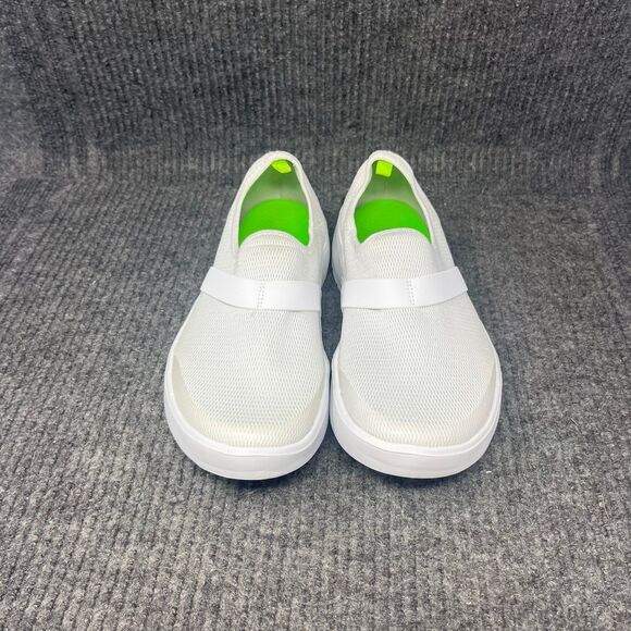 OOFOS Oomg eeZee Low White Women’s Size 8 US Recovery Slip On Shoes Comfort - Picture 2 of 7